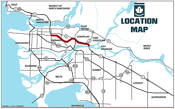 map of Lower Mainland