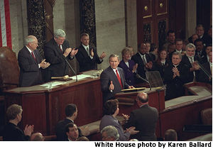 Joint Session Address. White House photo by Karen Ballard.