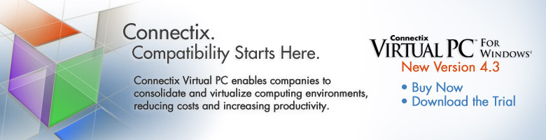 Connectix releases Virtual PC for Windows 4.3 with enhanced usability and compatibility features...