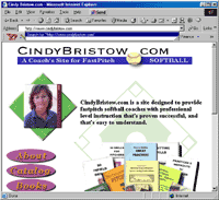 Cindybristow.com in 2001