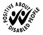Logo: Positive about disabled people
