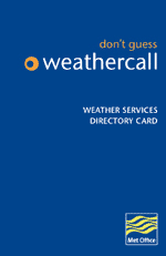 Weathercall directory card