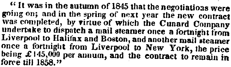 May 17, 1852: Cunard excerpt from S. Borland's speech, page 614