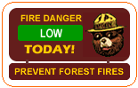[image] Displays fire danger extreme today.