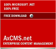 Kostenfreies AxCMS.net - Enterprise Content Management System