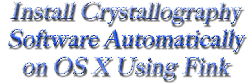 Crystallography on OS X