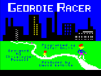 Geordie Racer game title screen
