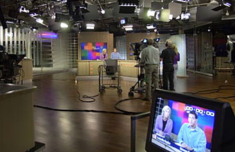 Digital news studio.