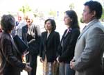 Senator Boxer visits the New Directions, Inc. Veterans' Facility in West Los Angeles. 