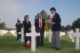 Senator Boxer visits the Normandy American Cemetary and Memorial .