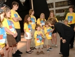 Senator Boxer meets with children from the Juvenile Diabetes Research Foundation