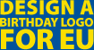 Design a birthday logo for EU