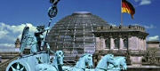 Quadriga Vor Reichstagskuppel