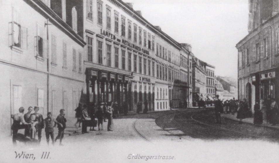 Die Ditmarsche Fabrik befand sich in den dreigeschoigen Husern Erdbergstrae 23-27