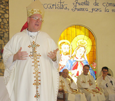 Archbishop Timothy Dolan celebrates Mass at La Sagrada Familia