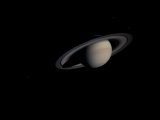 Cassini's narrow angle camera on Nov 9 2003, captured it's destination world Saturn from a distance of 111.4 million km and 235 days from insertion into Saturn orbit. The smallest features visible here are about 668 km (415 mi) across.