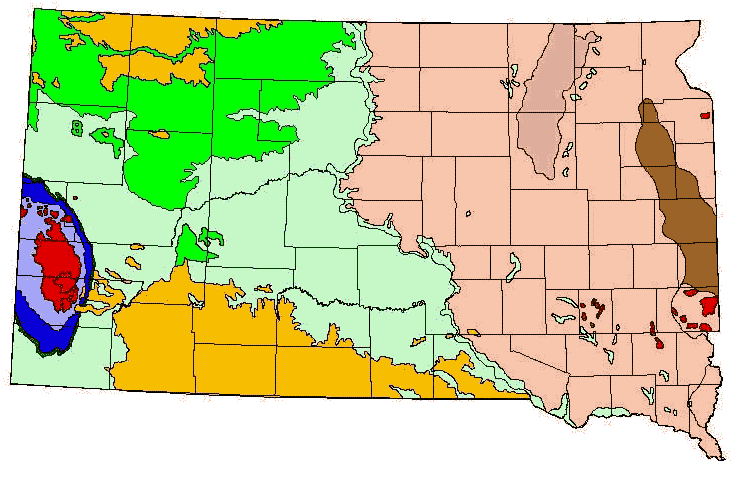 South Dakota Geologic Map