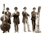 Street music quartet, 1884. Cat ref: COPY 1/369 f239