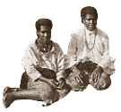 Aborigines dressed in western clothing, 1893. Cat ref: COPY 1/411
