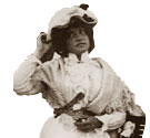 SS Runic passenger in fancy dress, 1902. Cat ref: COPY 1/455