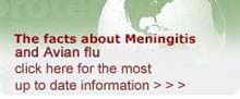Click here for the most up to date information about Meningitis and Avian Flu