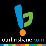 ourbrisbane.com logo - 150 by 150 pixels on black background