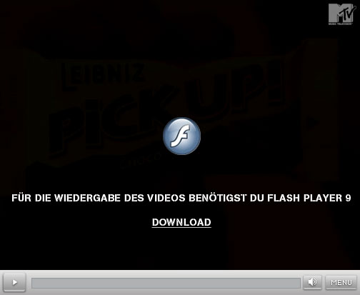 Bitte klicke hier, um zu der Downloadseite des aktuellen Flash Player Plug-Ins zu kommen.