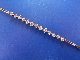 An antique 18ct pink gold diamond line bracelet
