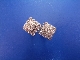 A pair of 14ct gold diamond cluster earrings