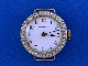 A lady's "Dreadnought" 18ct gold diamond cluster wrist watch