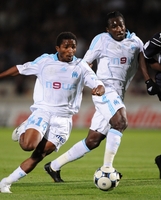Bakari Kon, Mamadou Niang et Hatem Ben Arfa ont marqu 17 des 27 buts olympiens jusqu'ici.