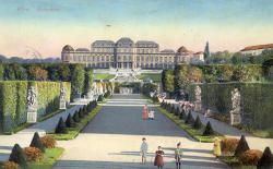 Ansichtskarte: Belvederegarten mit Oberem Belvedere
