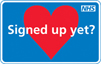 Heart logo from organ donor campaign: Have you signed up yet?