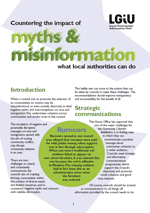 Front page of Countering the impact of Myths and Misinformation: What local authorities can do
