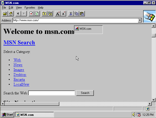 The original version of Internet Explorer was small, and fast, but didn't do much
