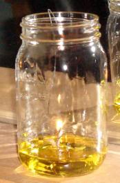 Olive oil lamp