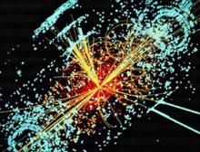 This simulation depicts the decay of a Higgs particle following a collision of two protons in the CMS experiment (Image: CMS)