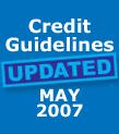 Credit Guidelines Updated May 2007