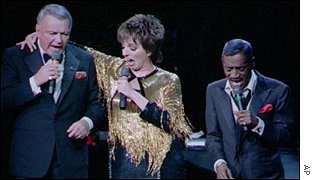 Frank Sinatra, Liza Minelli and Sammy Davis Jr